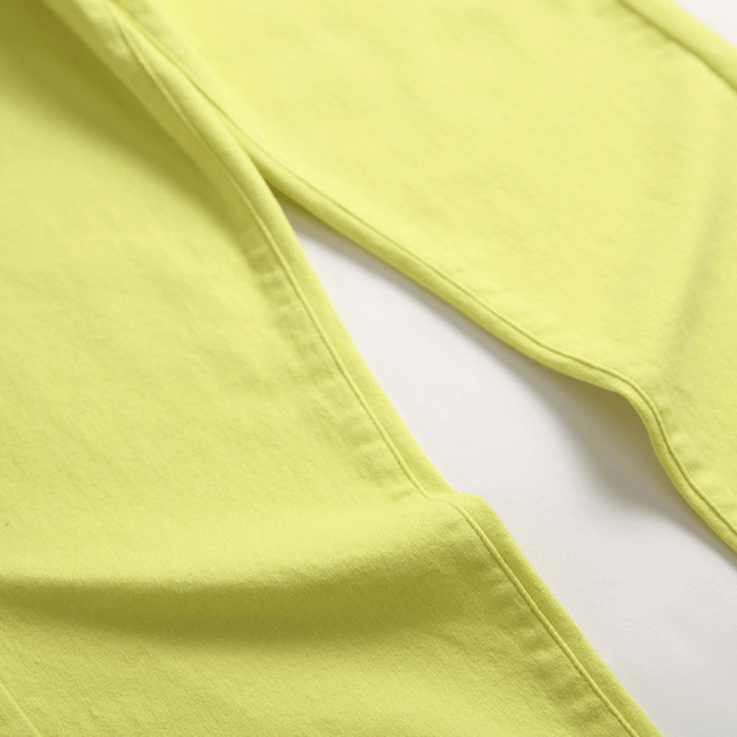 Men's Straight-Leg Premium Denim Jeans – Yellow