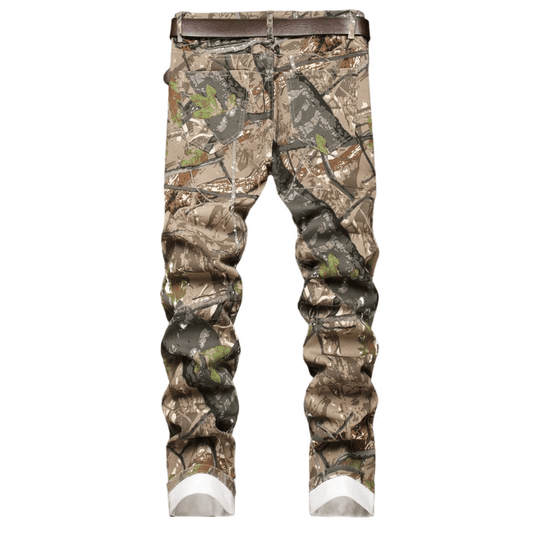 Men's Camouflage Relaxed Fit Denim Trousers – Urban Streetwear Style