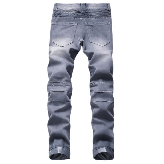 Men's Classic Straight-Leg Denim Jeans – Light Wash