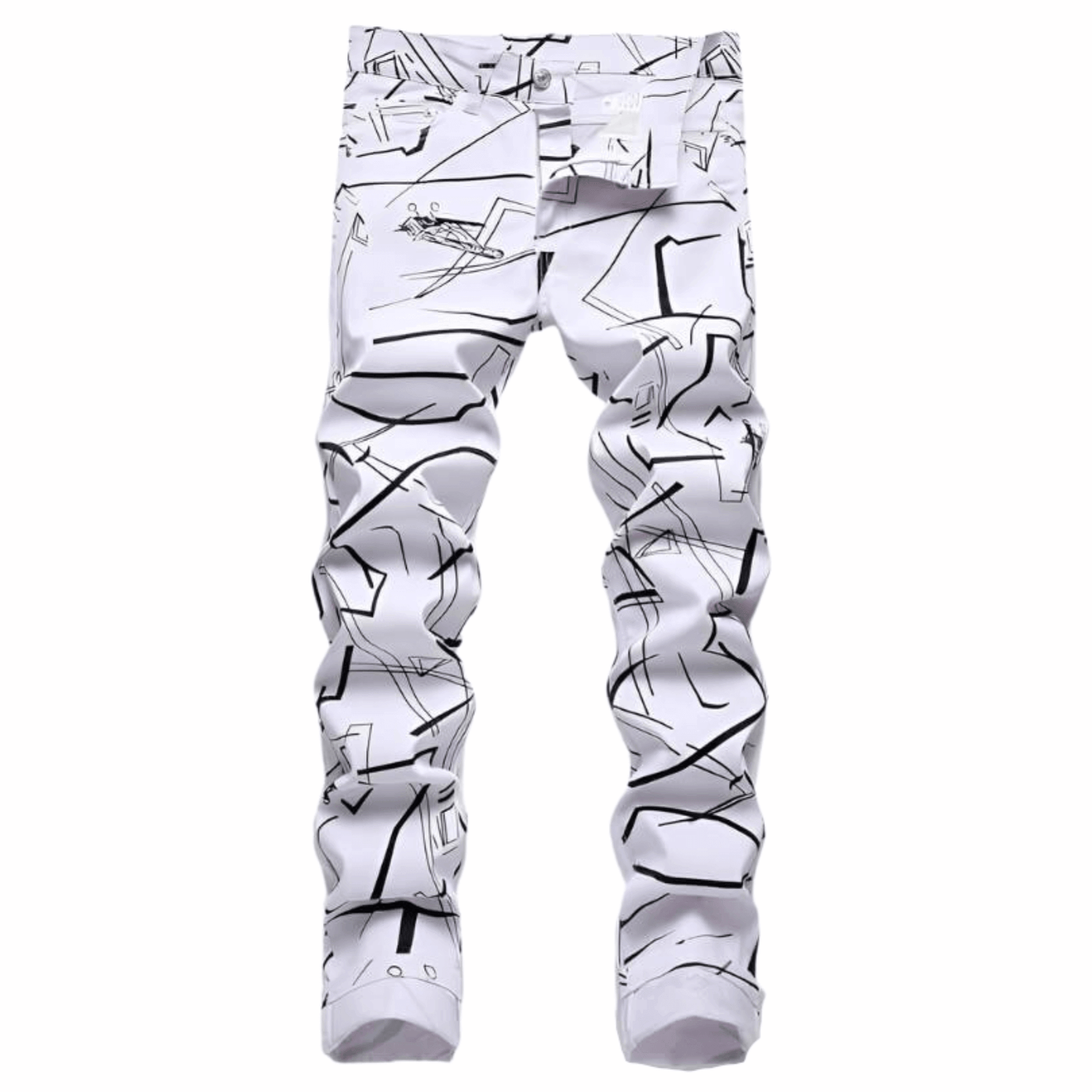 Men's Slim-fit Premium Denim Jeans – White Wash