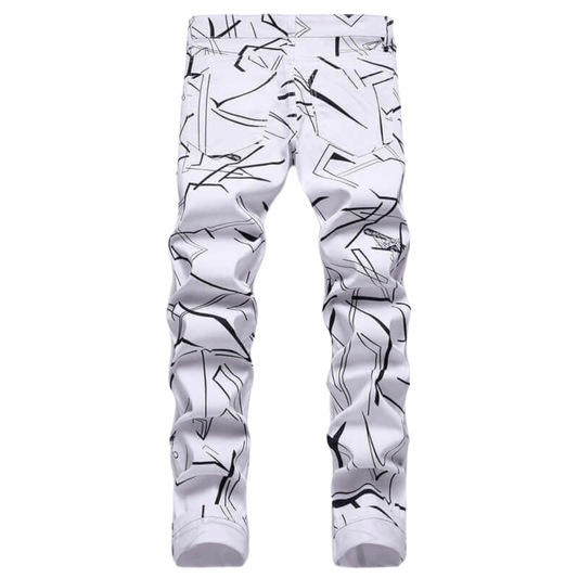 Men's Slim-fit Premium Denim Jeans – White Wash