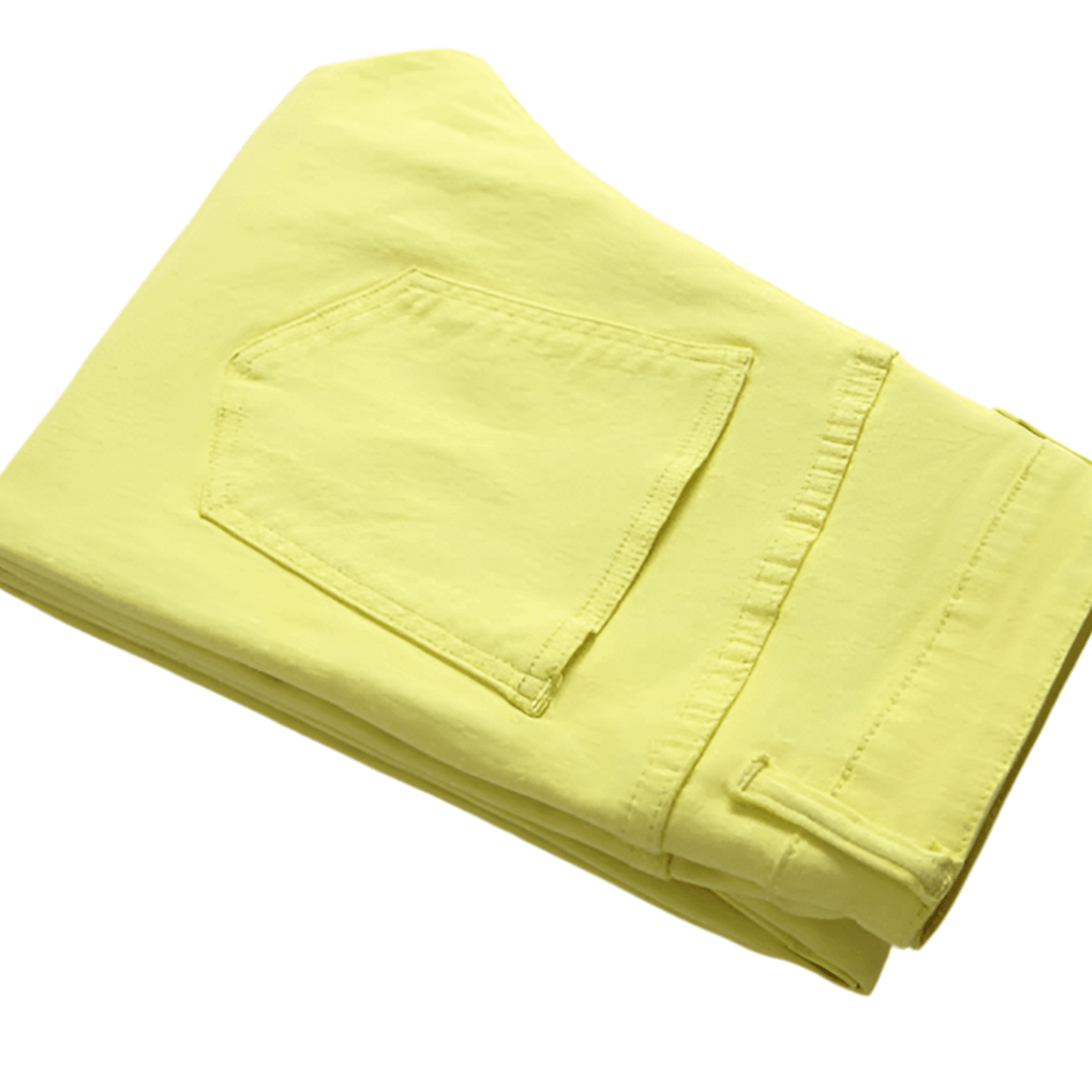 Men's Straight-Leg Premium Denim Jeans – Yellow
