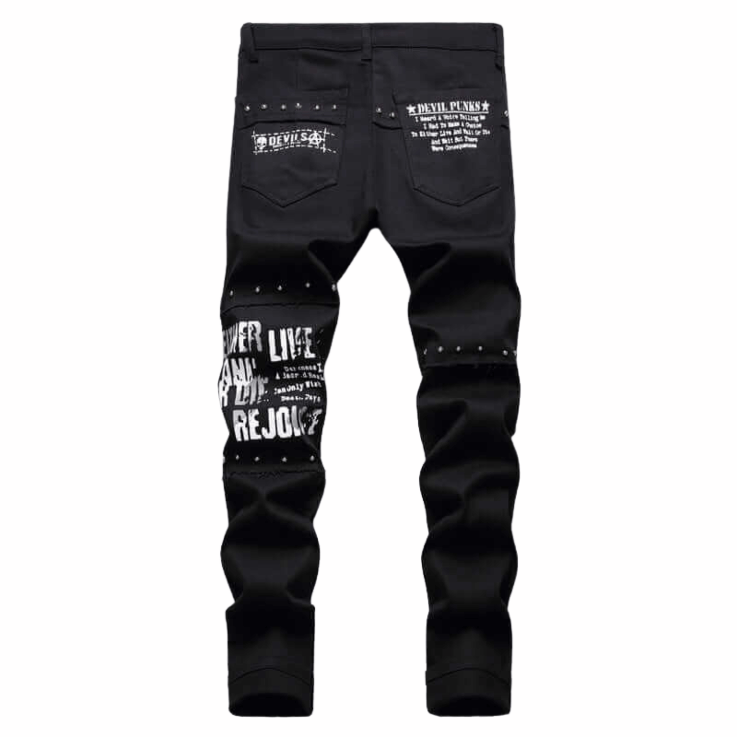 Men's Vintage Patchwork Denim Jeans – Multi-Color