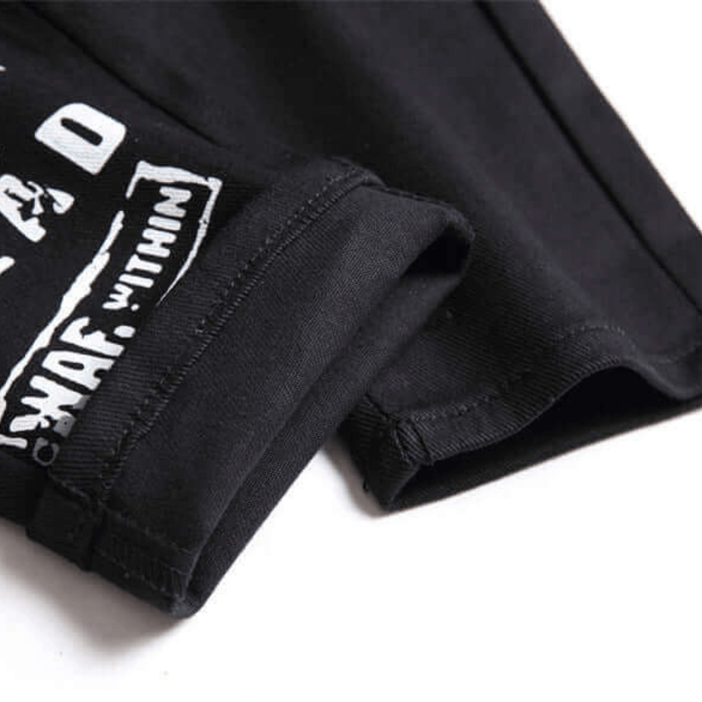 Men's Vintage Patchwork Denim Jeans – Multi-Color