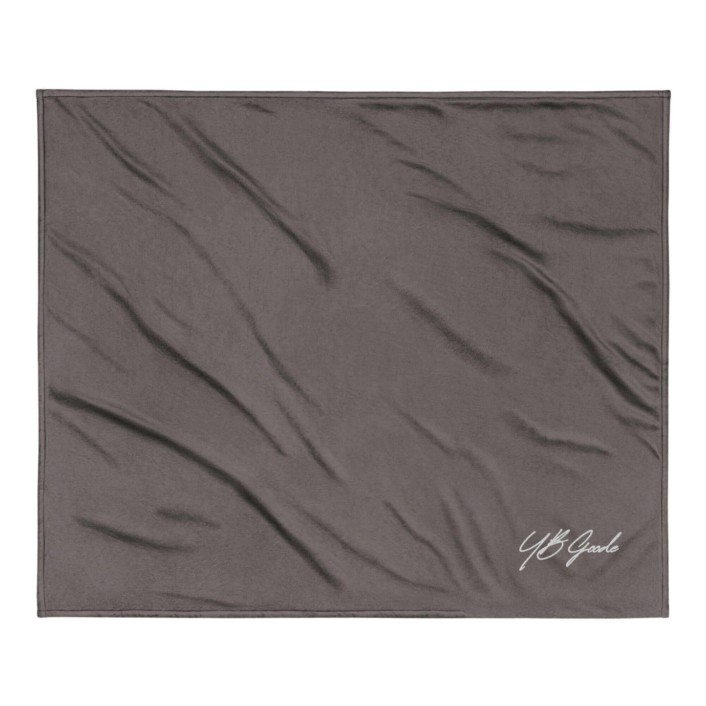 YB Goode Signature Embroidered Sherpa Blanket