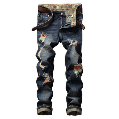 Men's Slim-fit Bootcut Jeans – Dark Blue Wash