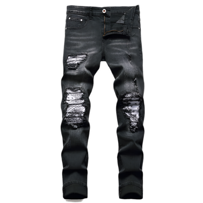 Men's Relaxed-fit Ripped Biker Jeans – 2 Styles Available
