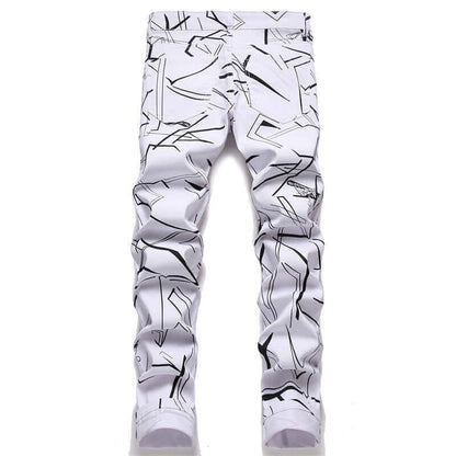 Men's Slim-fit Premium Denim Jeans – White Wash