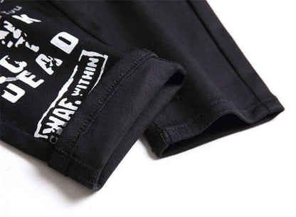 Men's Vintage Patchwork Denim Jeans – Multi-Color