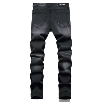 Men's Relaxed-fit Ripped Biker Jeans – 2 Styles Available