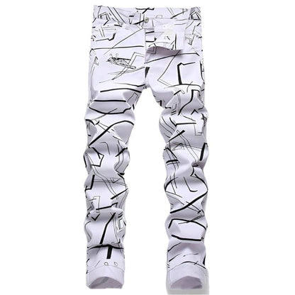 Men's Slim-fit Premium Denim Jeans – White Wash