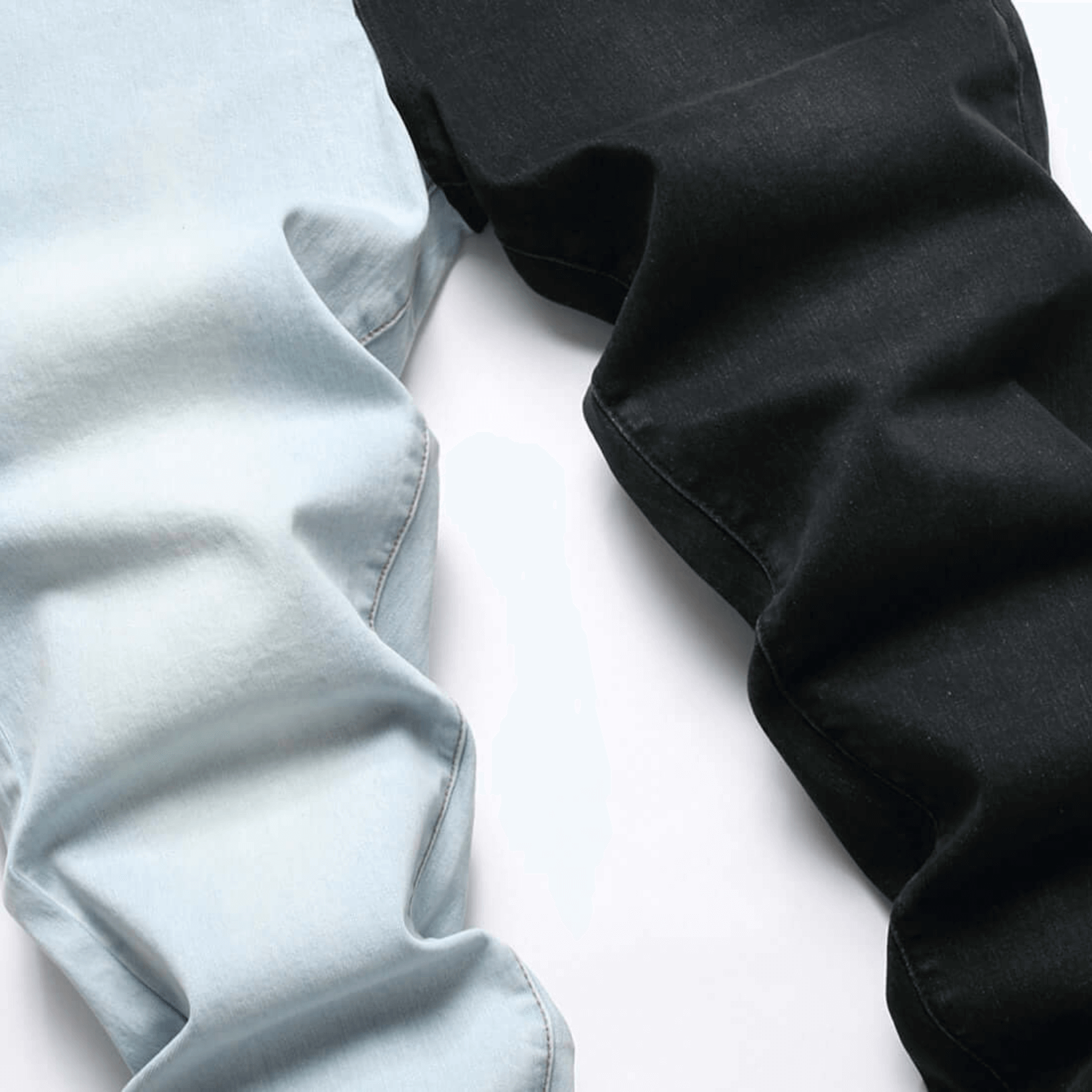 Men's slim-fit stretch denim jeans in dark wash, showcasing premium quality and relaxed fit for comfort.