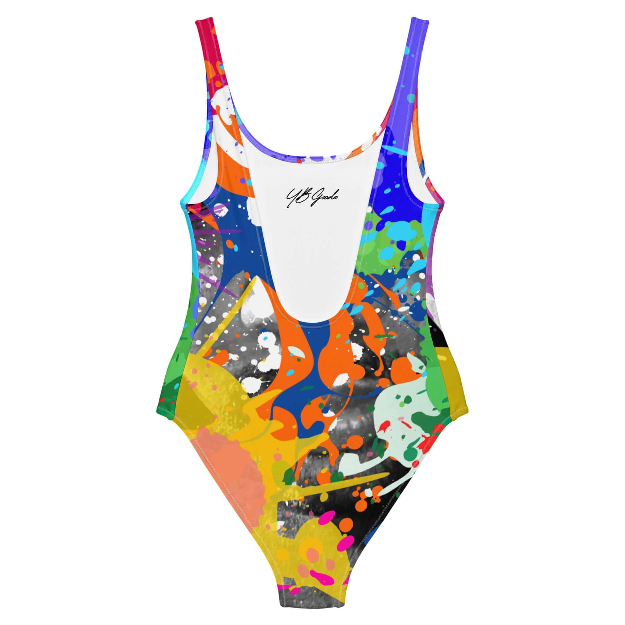 YB Goode Color Drip One-Piece Swimsuit