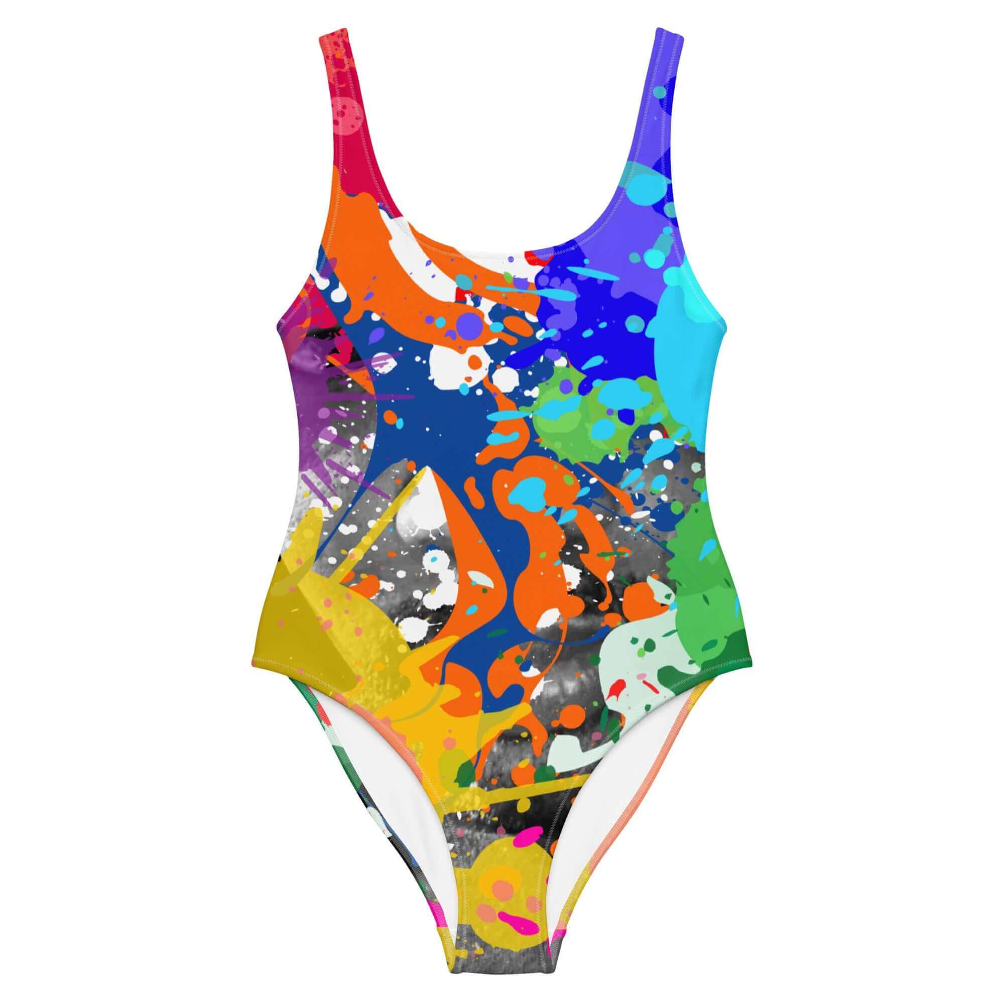 YB Goode Color Drip One-Piece Swimsuit