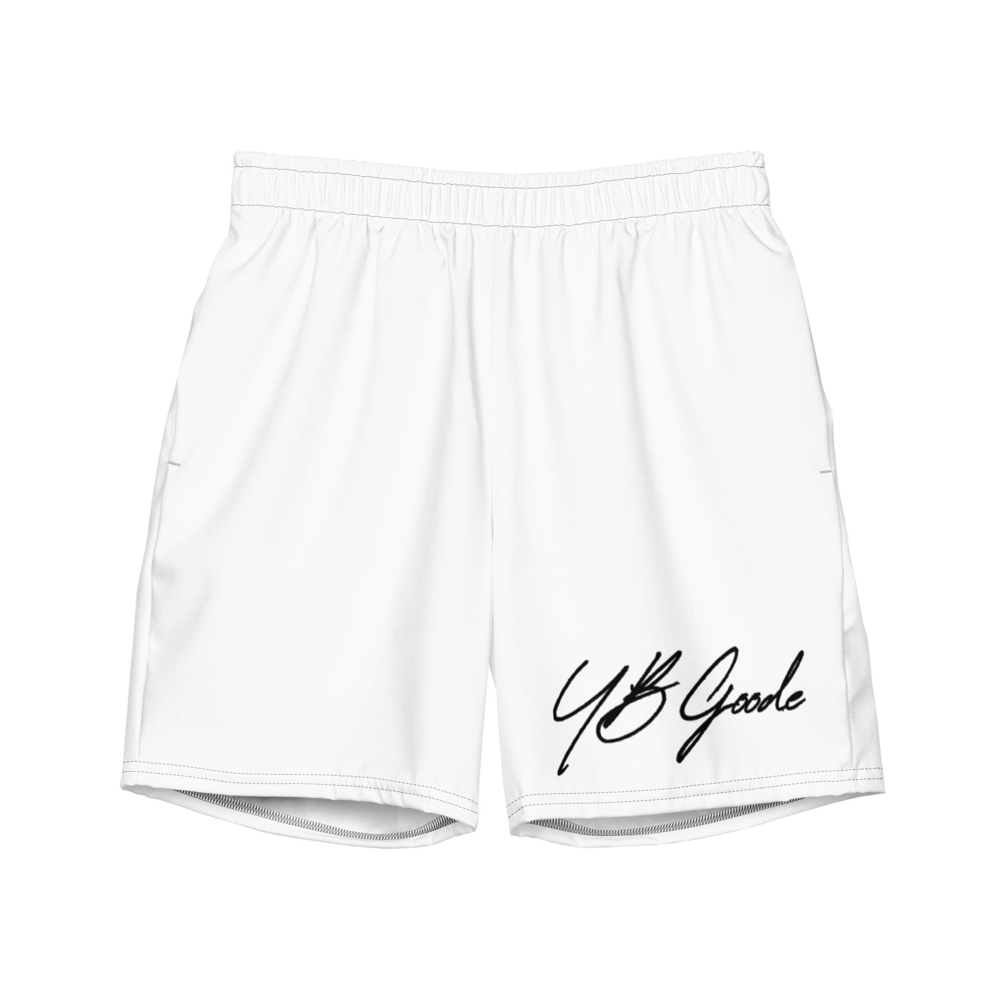 YBGoode Signature swim trunks (white)