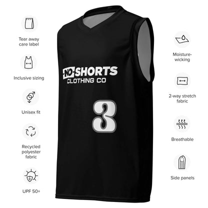 NO SHORTS TEAM Basketball Jersey