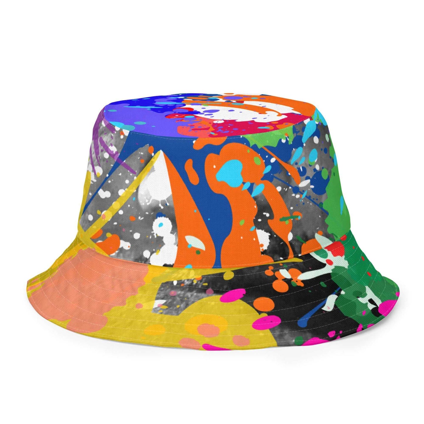 YB Goode Color Drip Reversible Bucket Hat