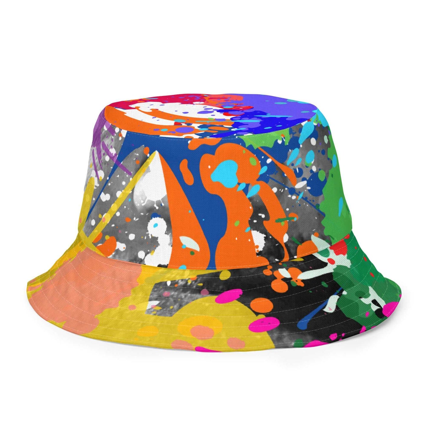 YB Goode Color Drip Reversible Bucket Hat