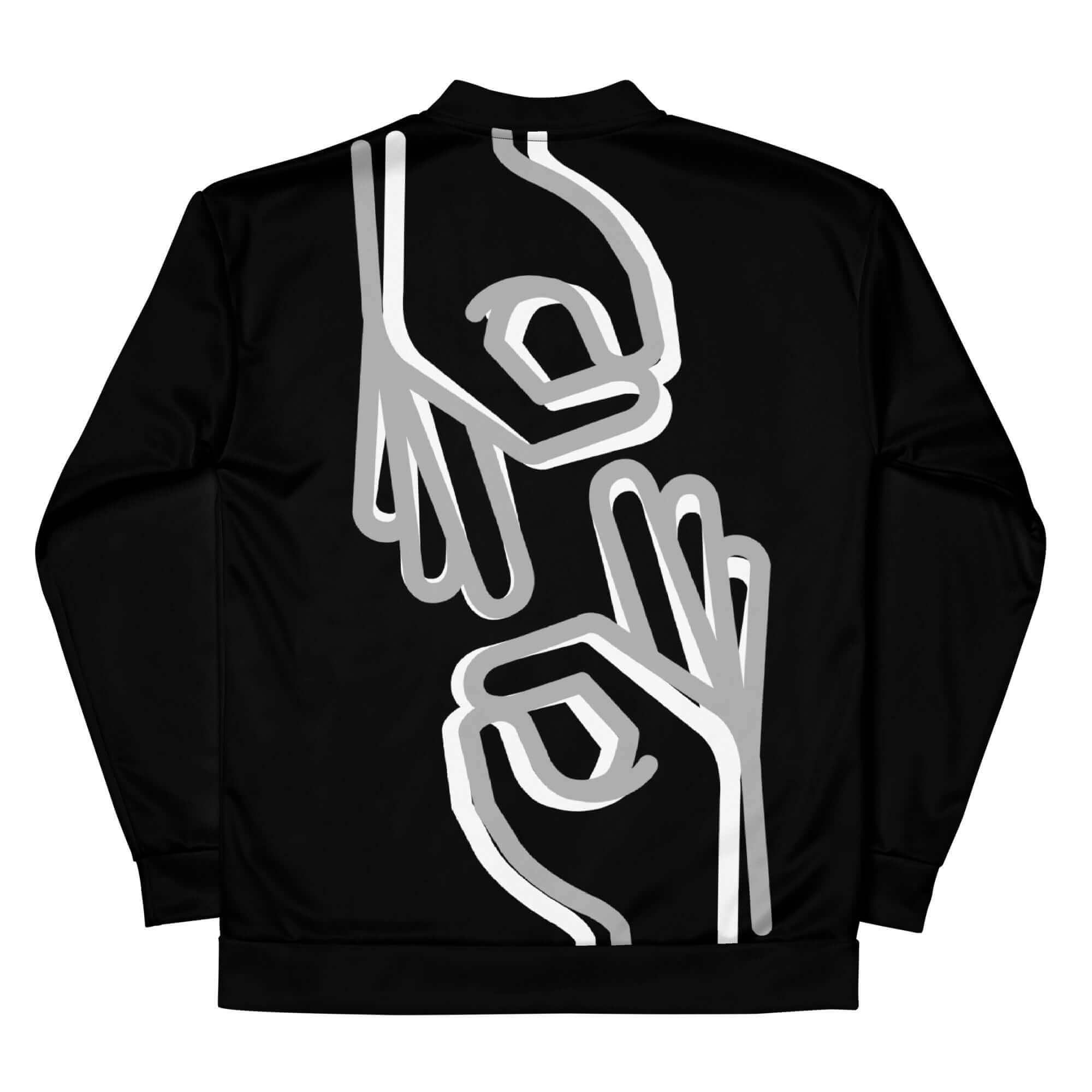 YB Goode "Say Less" Bomber Jacket (black)