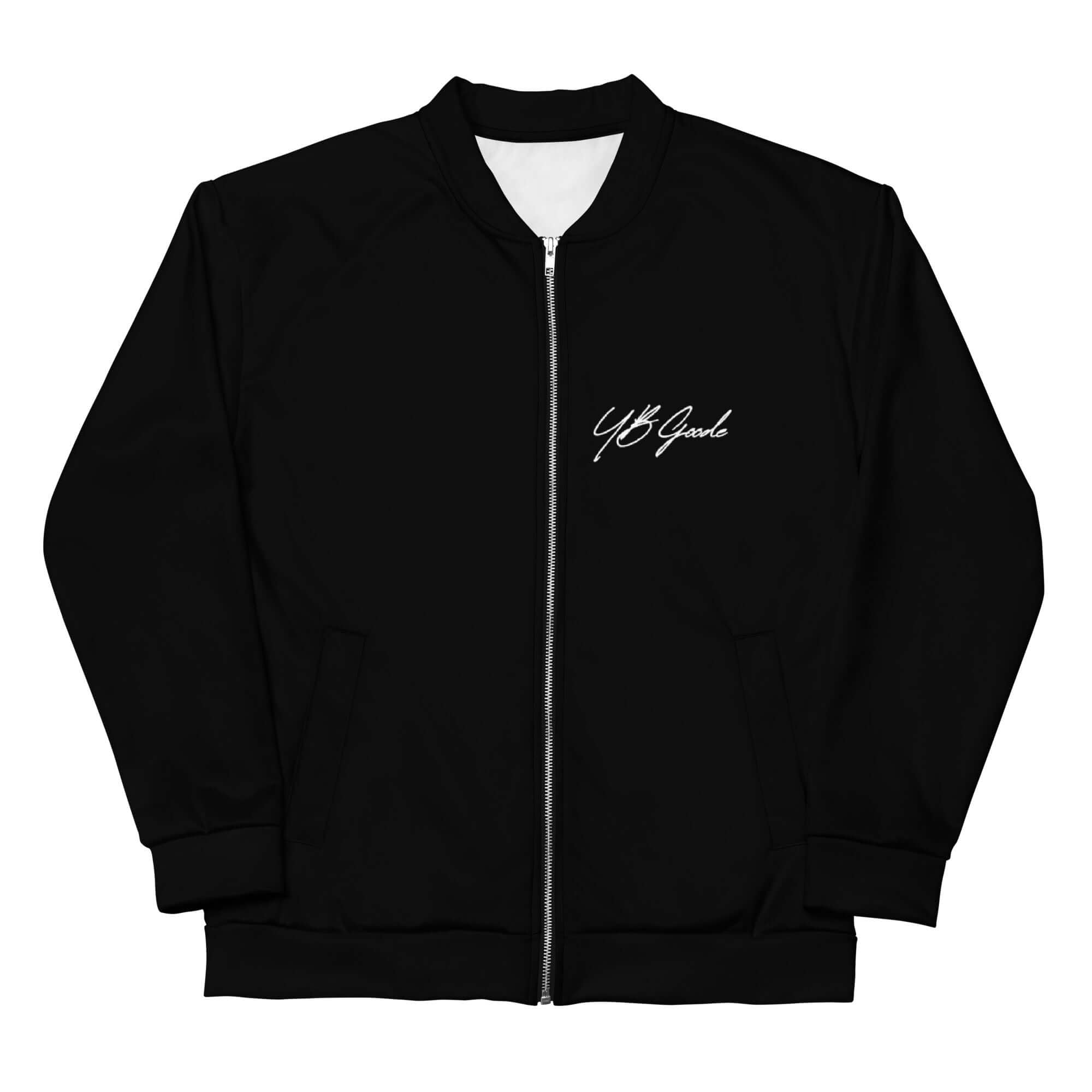 YB Goode "Say Less" Bomber Jacket (black)