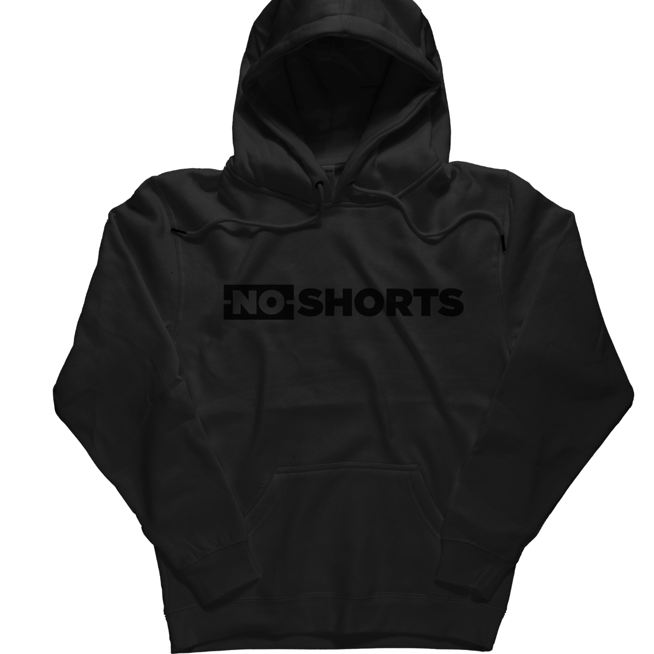 NO SHORTS Logo Hoodie (Blk/Blk)