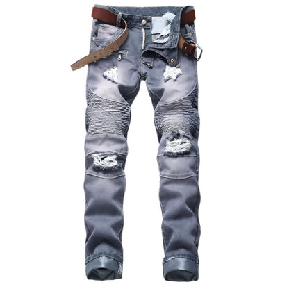 Men's Classic Straight-Leg Denim Jeans – Light Wash