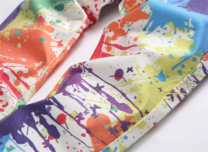 Colorful Slim-fit Men's Jeans (close-up)