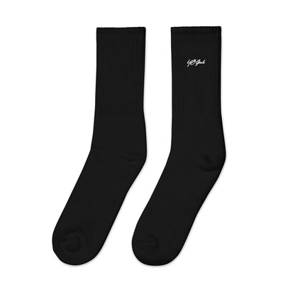 YB Goode Signature Embroidered Socks (Black)