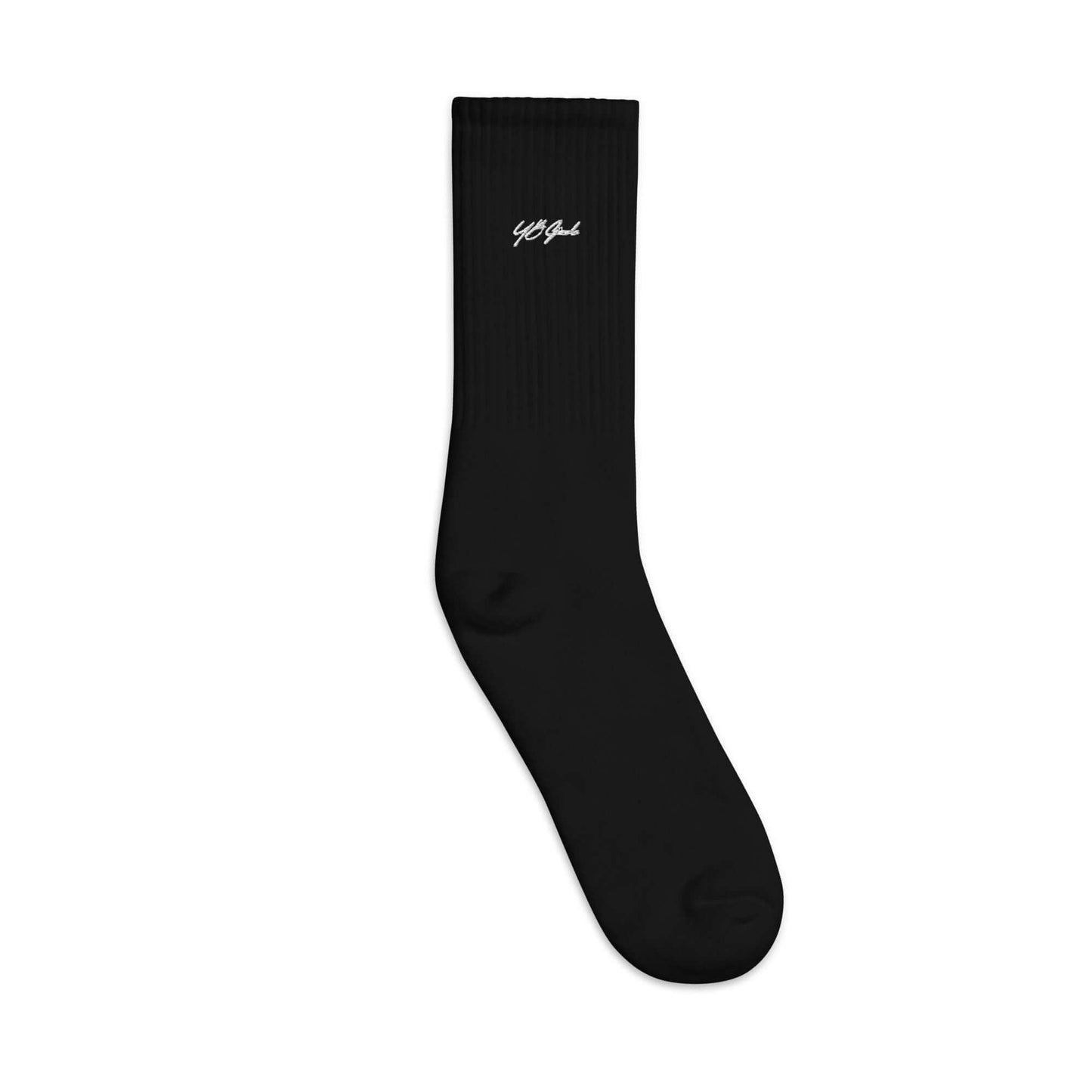 YB Goode Signature Embroidered Socks (Black)