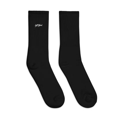 YB Goode Signature Embroidered Socks (Black)