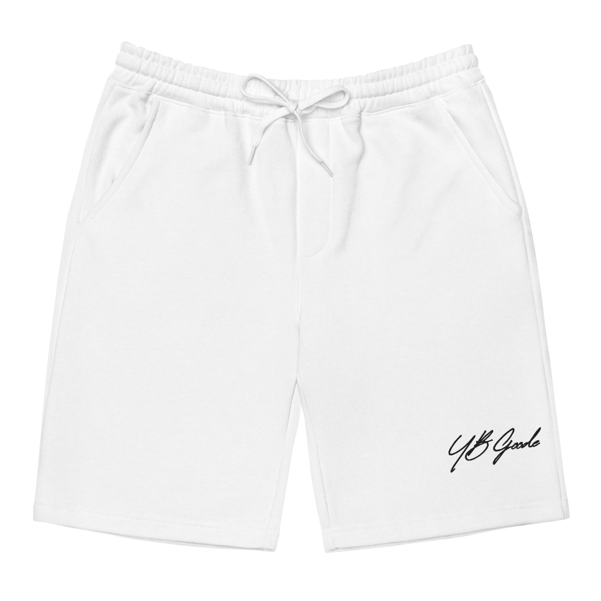 YB Goode Signature fleece shorts (white)