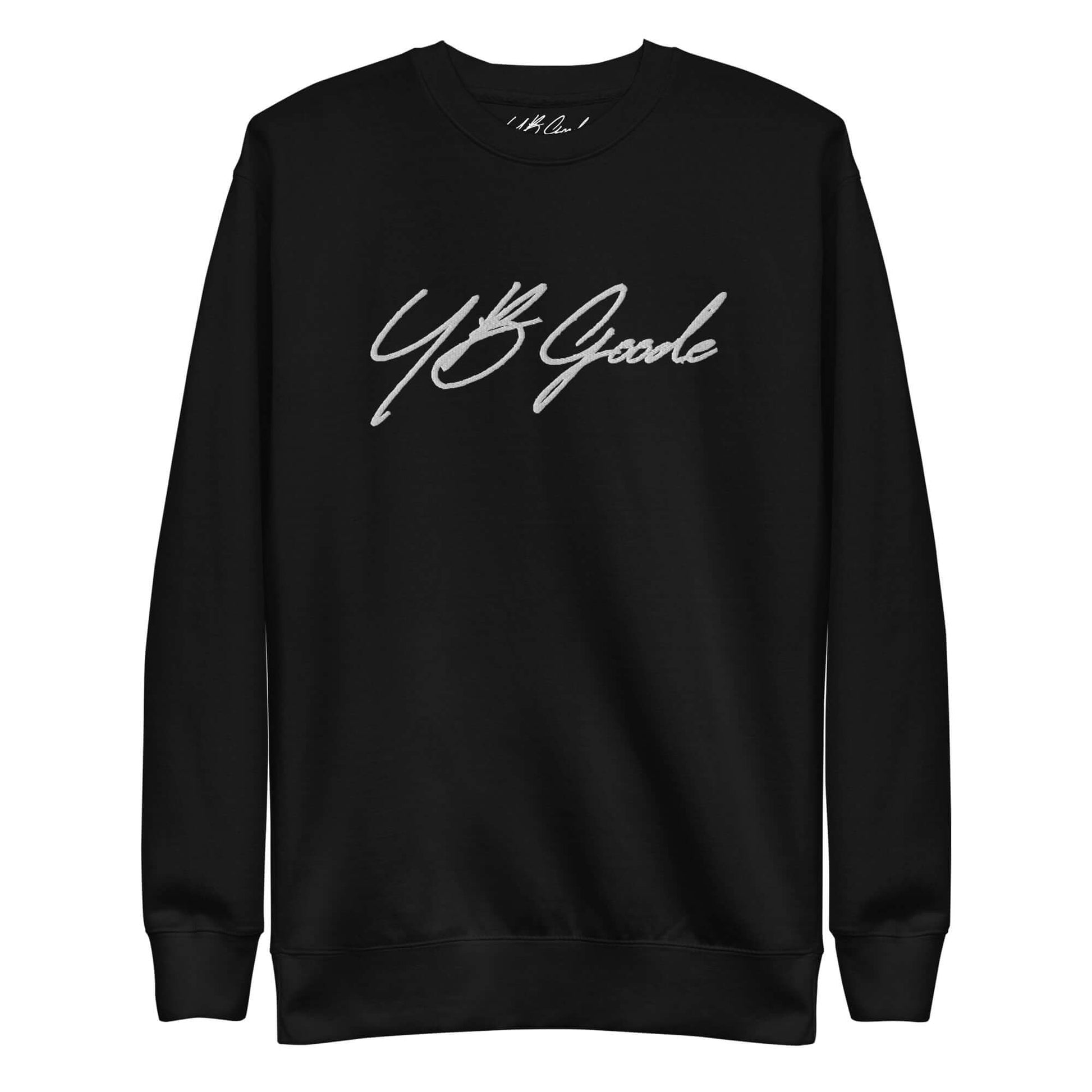 YB Goode Embroidered Signature Sweatshirt (Black)