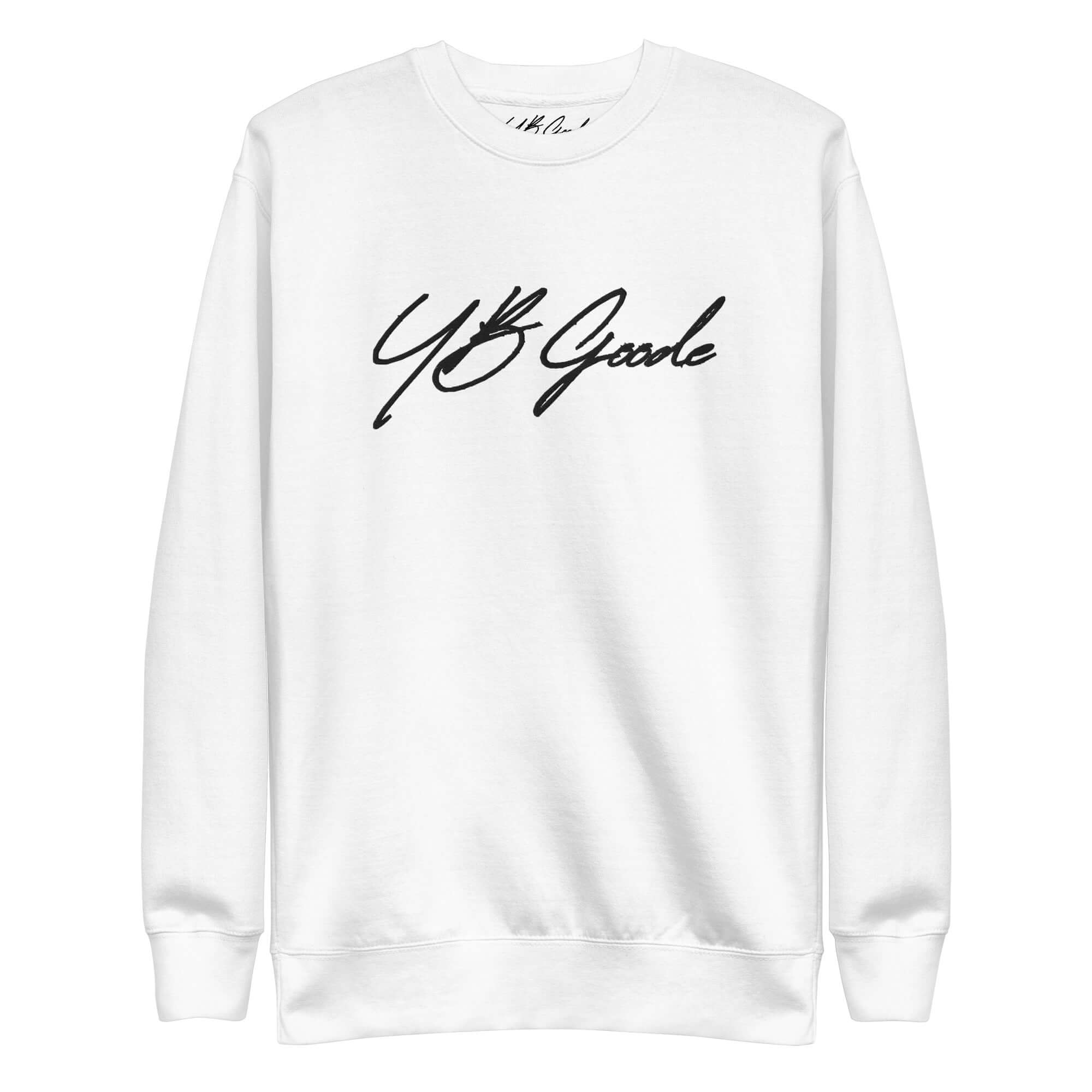 YB Goode Embroidered Signature Sweatshirt (white)